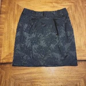 Forever 21 Black Satin & Velvet Skirt